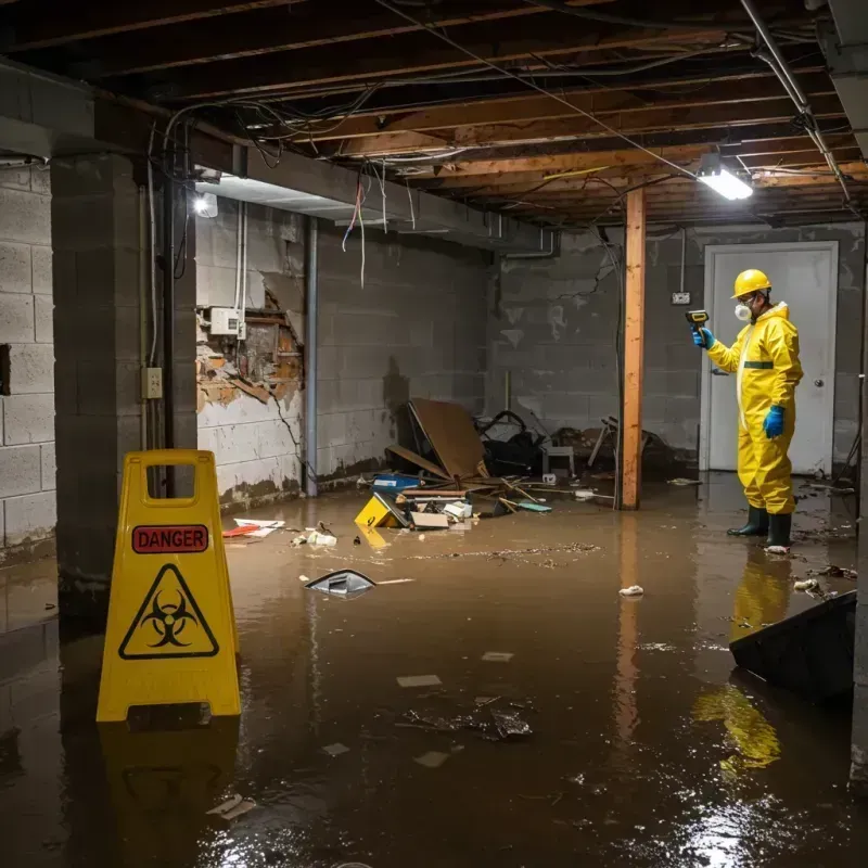 Flooded Basement Electrical Hazard in Colusa County, CA Property