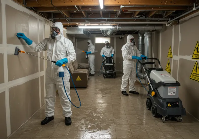 Basement Moisture Removal and Structural Drying process in Colusa County, CA